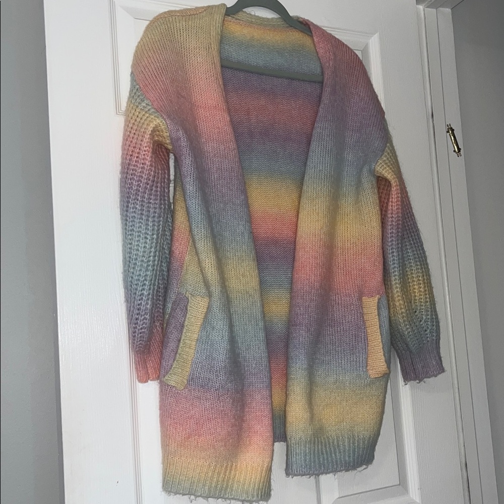 Colorful Women's Cardigan - Picture 2 of 4